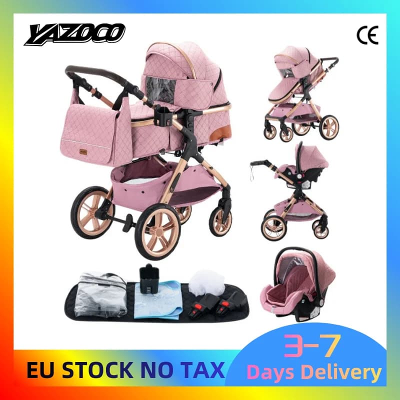Kinderwagen 3 in 1 babyauto's Kinderwagen baby newborn artikelen lichtgewicht kinderwagens autostoel voor baby kinderwagens met vier wielen