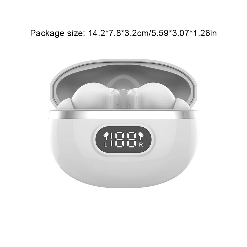 Hoortoestellen Bluetooth-compatibele TWS-hoofdtelefoon HD digitaal display Gehoorgeluidsversterker Touch met oplaaddoos voor senioren