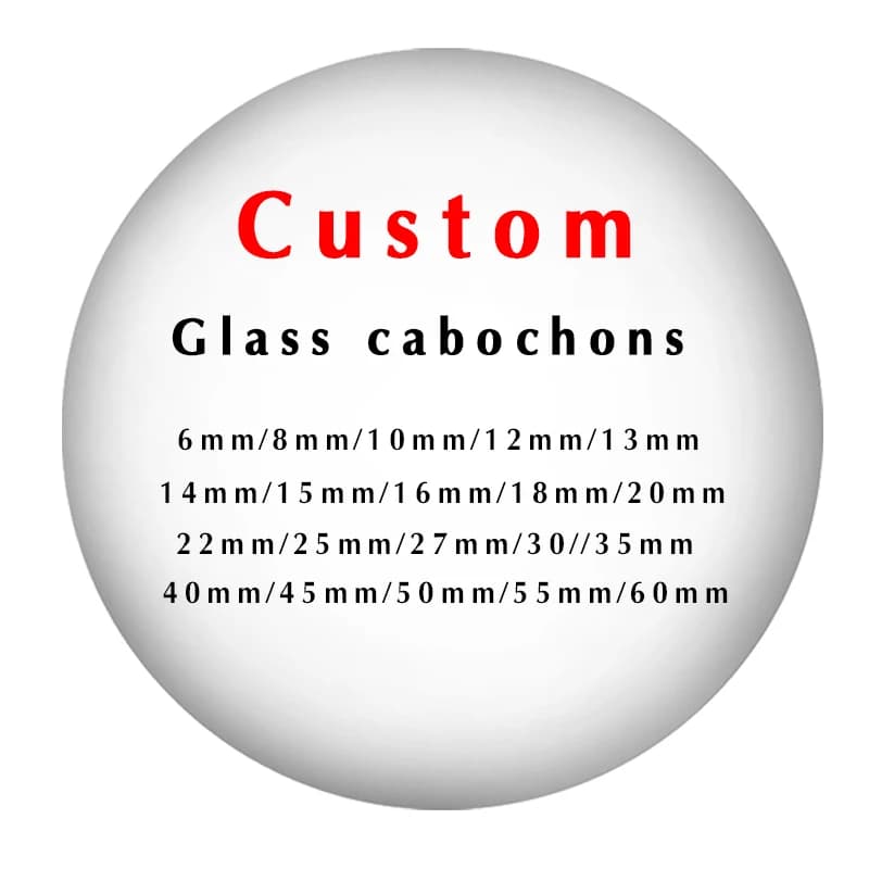 Gepersonaliseerde Foto Aangepaste foto's DIY 6mm/8mm/12mm/14mm/16mm/18mm/20mm/25mm/30mm glas cabochons sturen de foto wat je wilt
