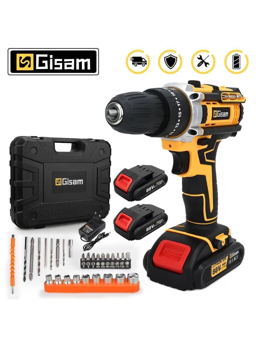 G perfil 25 + 3 koppel elektrische slagschroevendraaier Multifunctionele accuboormachine Elektrisch gereedschap Instelling 2 versnellingen met 2