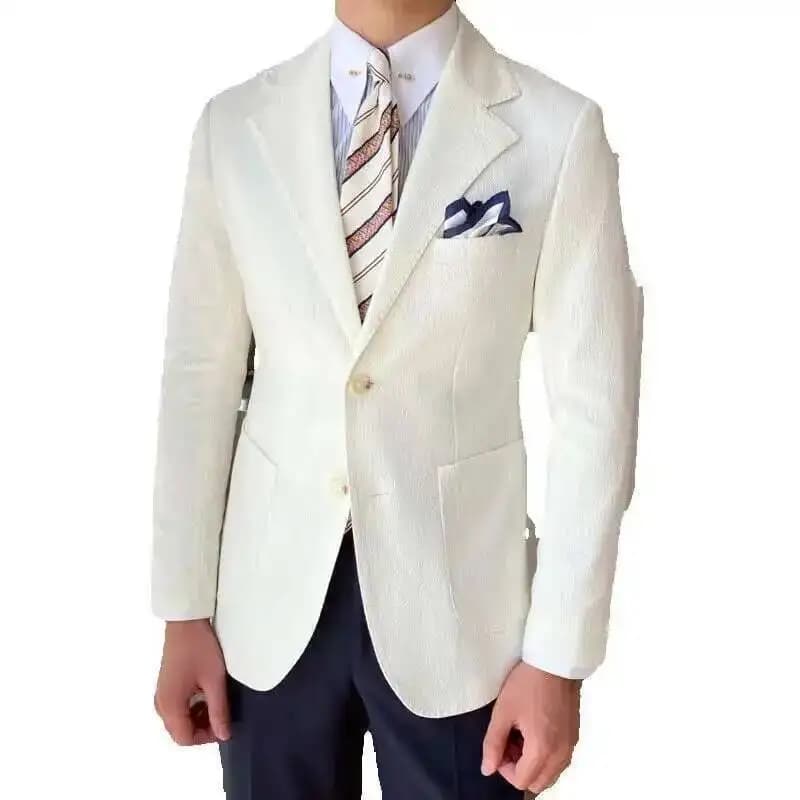 Europese Blazers Voor Heren Sociale Club Outfits Solide Blazer Heren Feestdiner 2021 Heren Brits Zakelijk Kantoor Formele Blazer Hombre