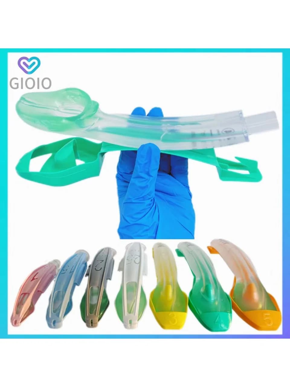 Anesthesie Niet-opblaasbare Larynx Luchtwegmaskers Hedgel Soortgelijke LMA Supraglottic Luchtwegbeheerapparaat 1-5 #   1/3/7 stuks