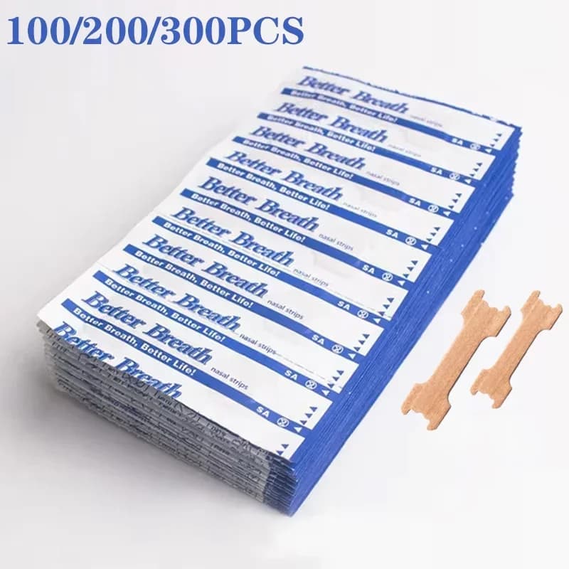 100/200/300 Stuks Adem Neusstrips Juiste Manier Stop Snurken Anti Snurken Neusstrip Gemakkelijker Beter ademen Goed Slapen Patches