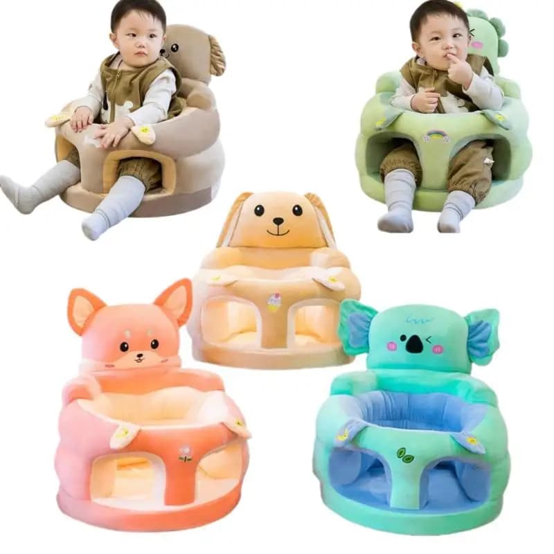 1 Stuks Comfortabele Peuter Nest Bladerdeeg Zonder Vulmiddel Schattige Baby Sofa Ondersteuning Seat Cover Pluche Stoel LearningTo Sit Voeden stoel