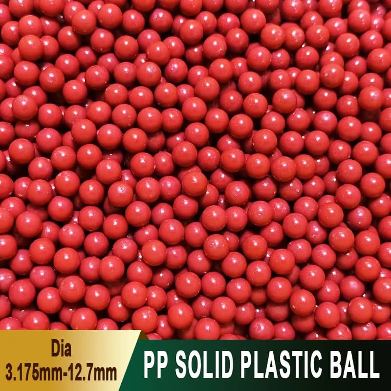 100-1000 stuks 3-12,7 mm rode PP massieve plastic ballen drijvende speelgoedballen voor kinderen waterspel / vroege leermaterialen / doe-het-zelf