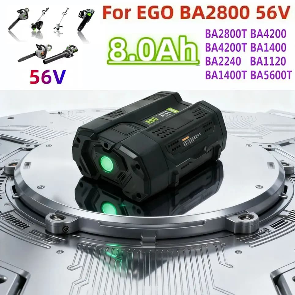 Nieuw Voor EGO 56V Batterij Grasmaaier Draadloze Kettingzaag Blower 8.0mAh BA2800 BA2800T BA4200 BA4200T BA1400 BA1400T BA5600T BA2240