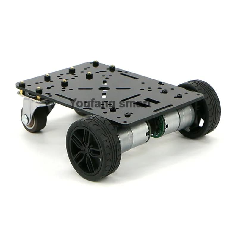 2WD 3WD 4WD Alle soorten autochassis 310 Encoder Motor Rubberen zwenkwiel 2 Dof draaibare gimbal Programmeerbare robotauto DIY kit