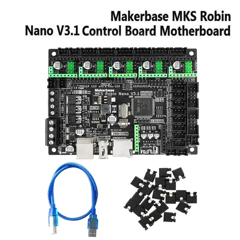Makerbase 3D-printerbesturingskaart MKS Robin Nano V3.1 32Bit moederbordondersteuning Marlin2.0 Ondersteuning TFT 3,5 inch touchscreen
