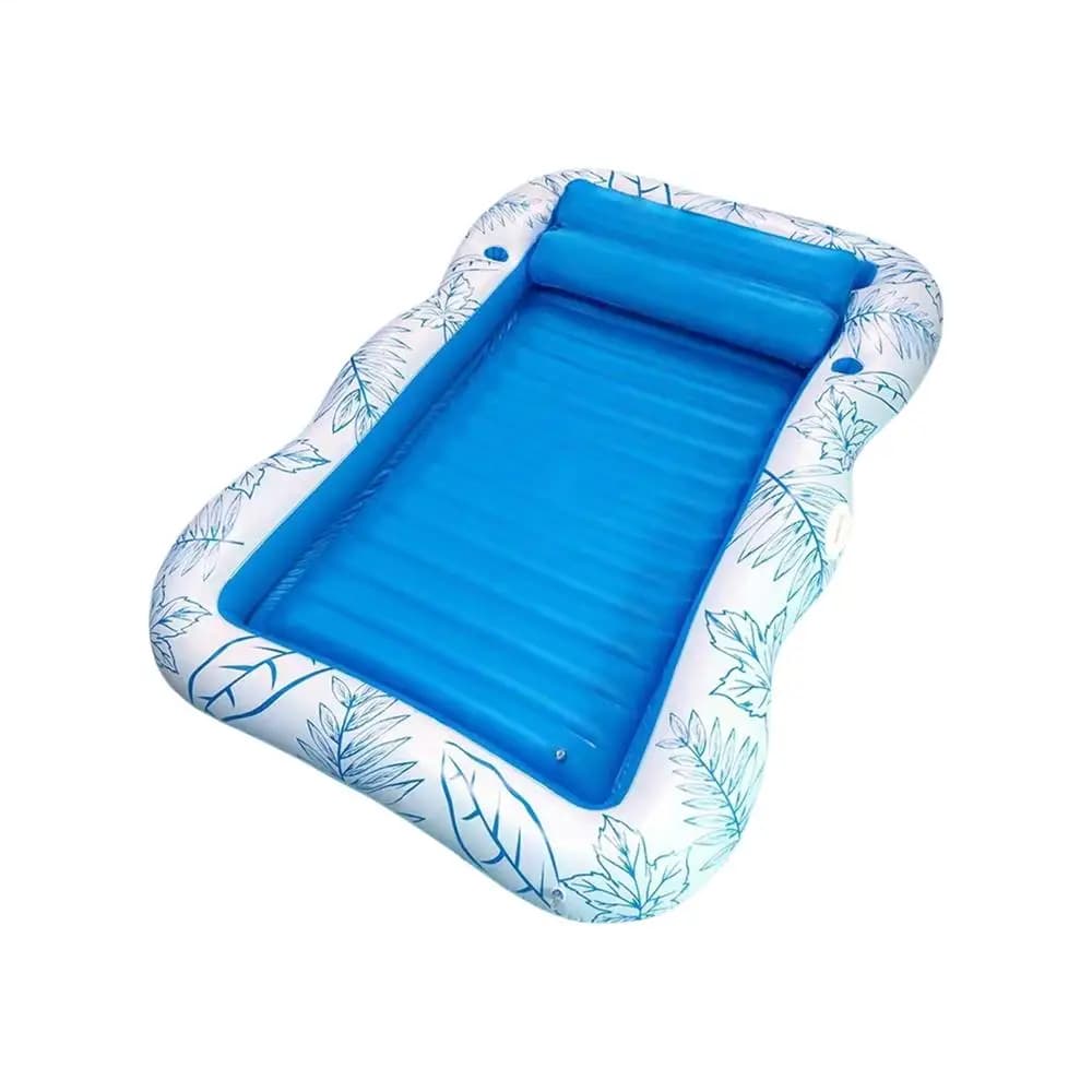 1pc opblaasbare watervlotter volwassen zomerzwembad opblaasbare waterloungestoel strand drijvend apparaat, feestgebruik, perfect zomercadeau
