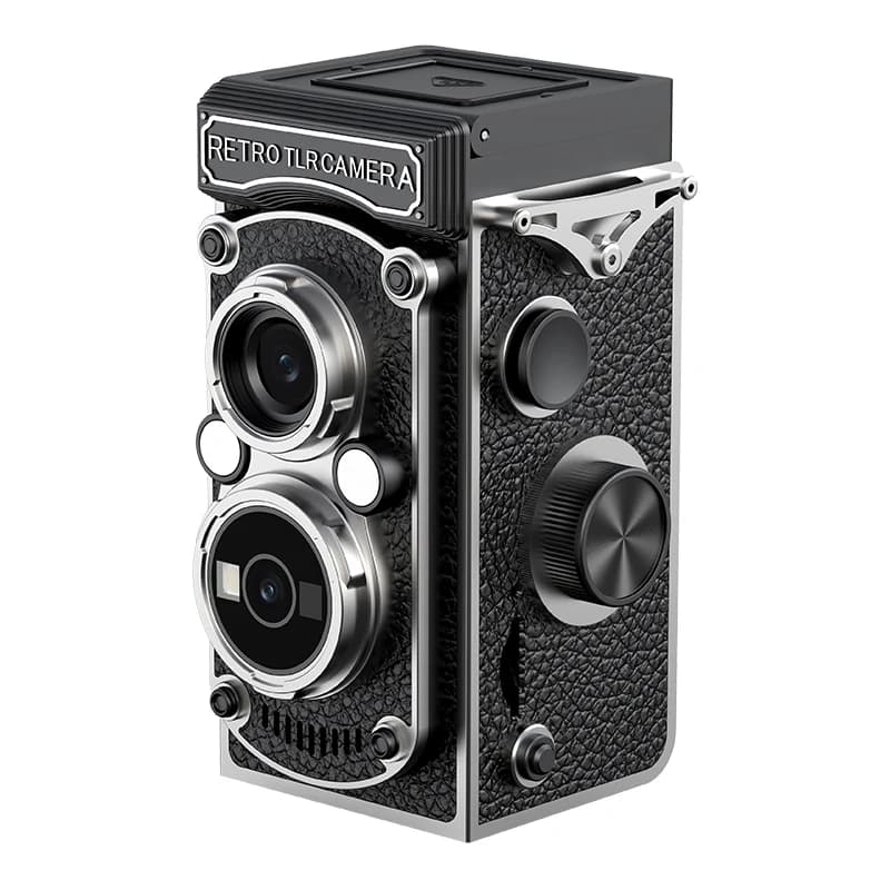 Ourlife Retro Camera 12MP 1080P Mini Digitale Camera 1.54 Inch Scherm Vintage Vlog Video Recorder Draagbare Fotografie Camera