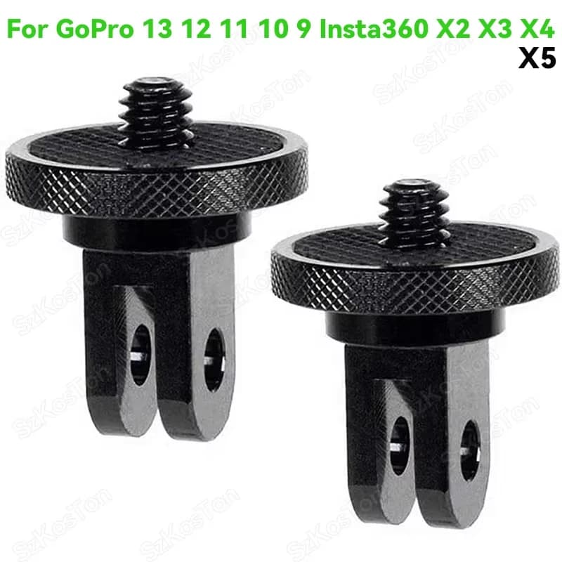 1/4 inch schroef statiefadapter 360 roterende houder voor Go Pro 13 12 11 10 9 Insta 360X5X4 DJI OSMO 360 camera-accessoires