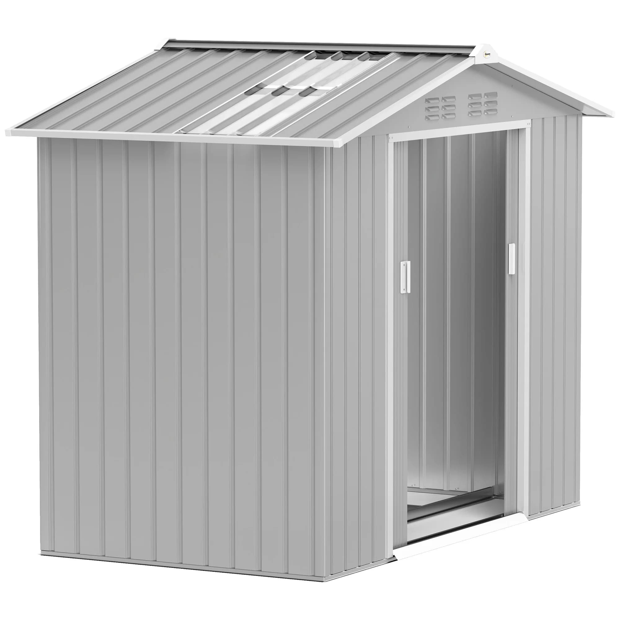 Outsunny Gegalvaniseerde stalen tuinberging 213X130X185 Cm-Outsunny. Grijs
