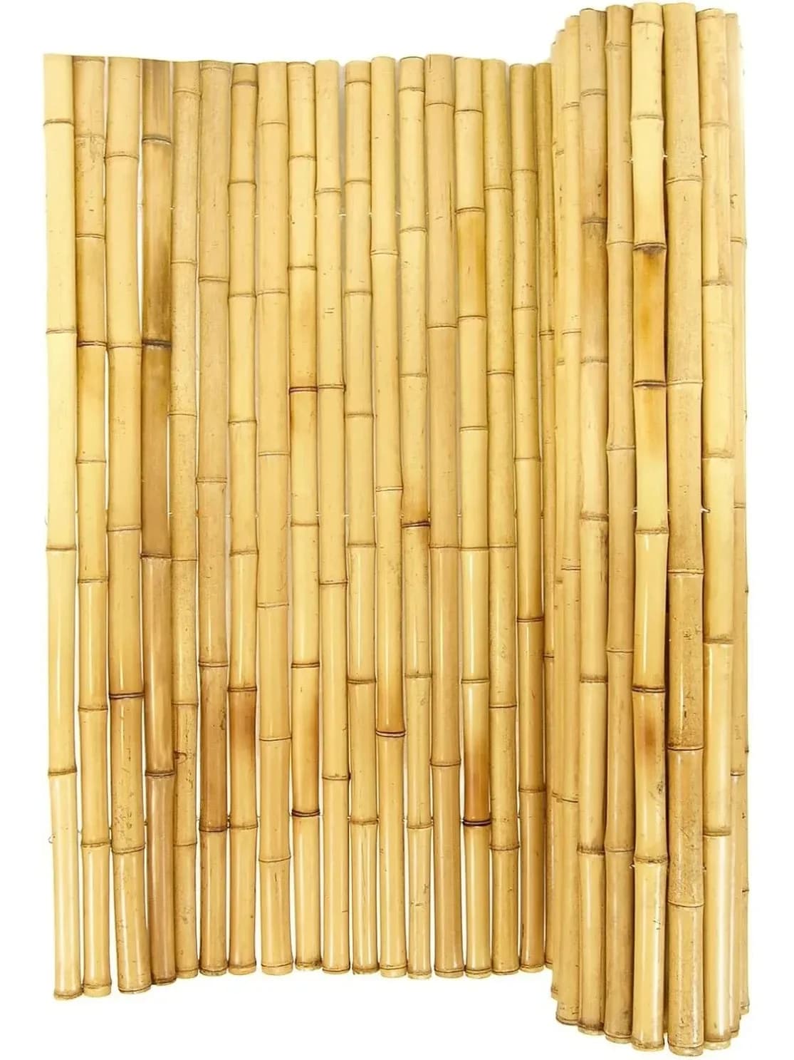 # Voor natuurlijk bamboe hekwerk Decoratief gerold hekpaneel 1 inch D x 6 ft H x 8 ft L