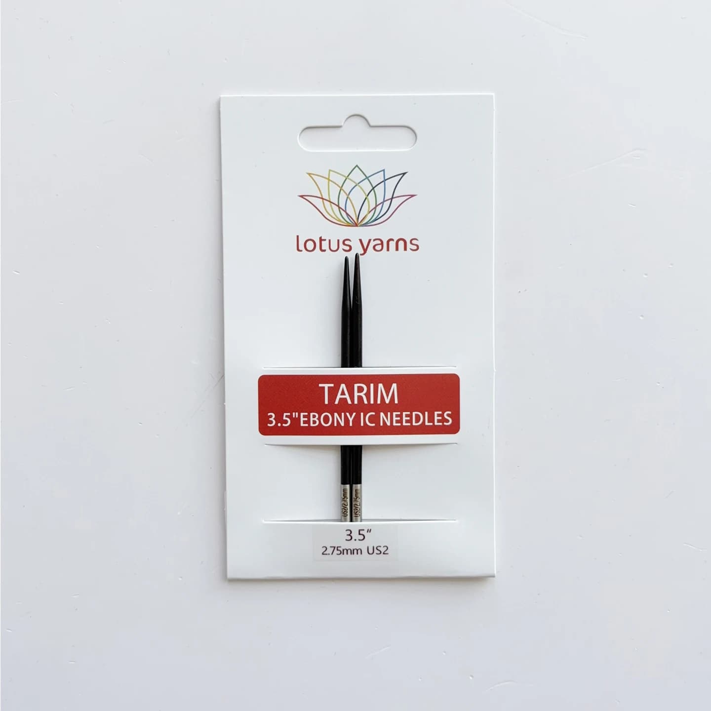 Lotus Yarns Tarim 11,5cm/8,5cm verwisselbare ronde ebbenhouten naaldpunten voor breien