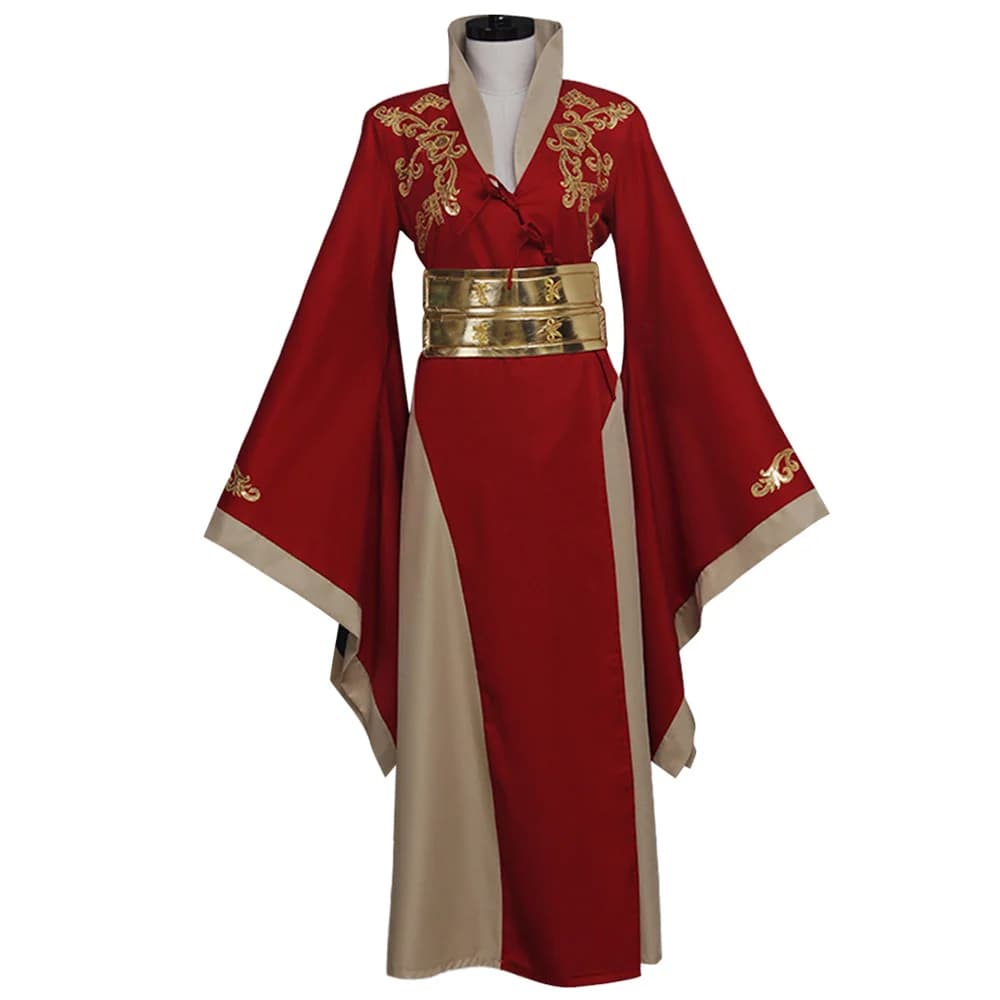 Cersei Lannister Cosplay Kostuum Middeleeuwse Rode Fancy Dress Halloween Carnaval Feestoutfits