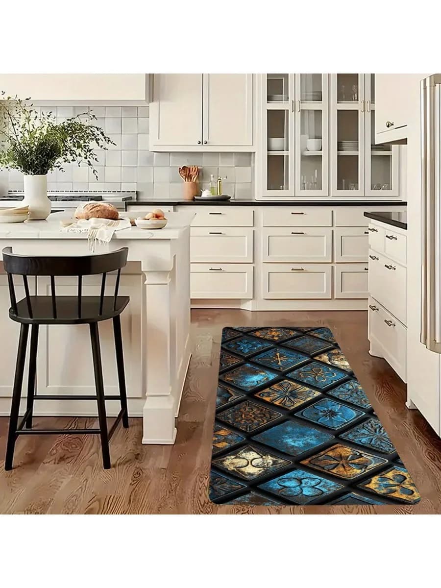 1PC Geometrie Patroon Keuken Tapijten Antislip Thuis Deurmatten Pop ontwerp Badkamer Tapijt Badmat Tapijt voor thuis Gootsteen Wasserij Decor