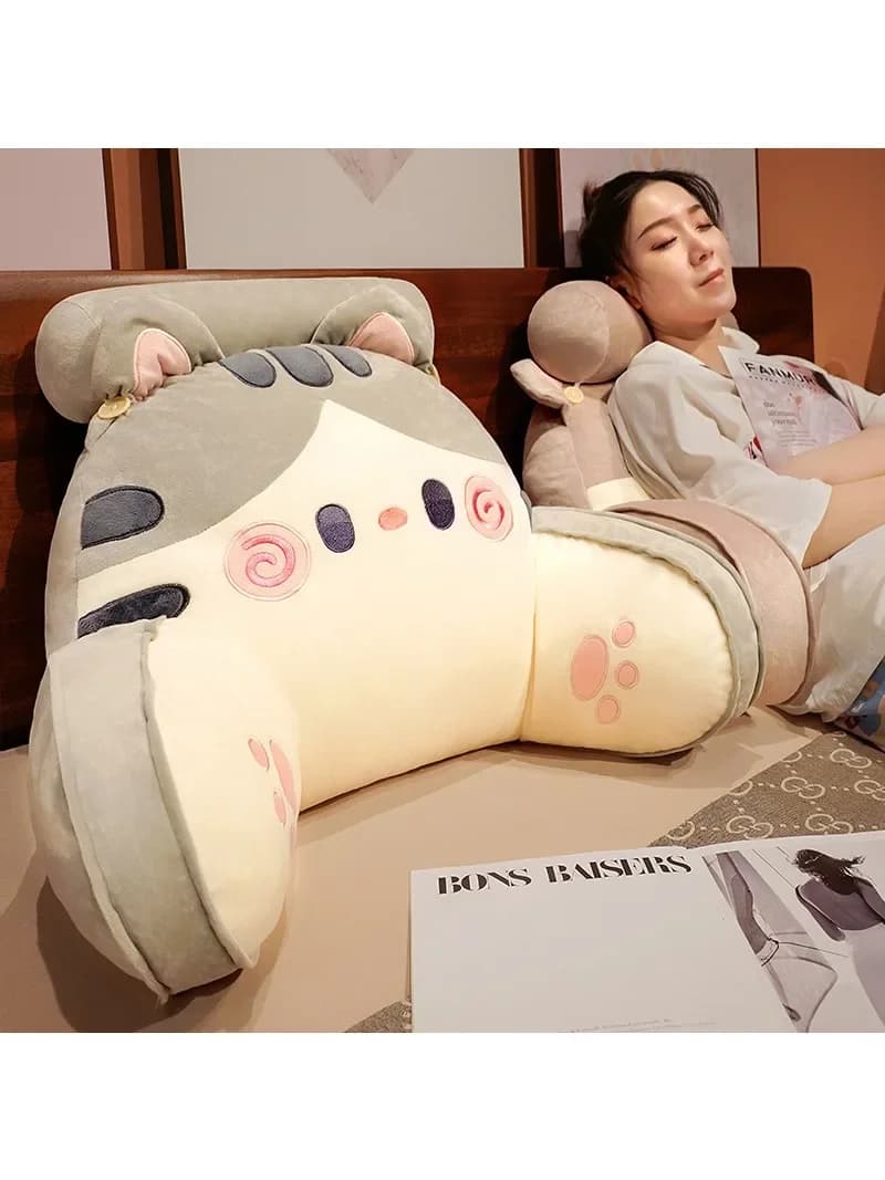 2025 Cartoon Nachtkastje Kussen Sofa Rugleuning Afneembaar Wasbaar Lendensteun Nekkussen voor Dorm Stoel Bed decoratie maison