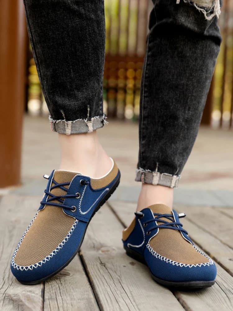 Herenslippers Comfortabele antislip Outdoor Fashion Slippers Zomer 2025, Grote maat 45, 46 47 48, Outdoor Sport Halve Slippers