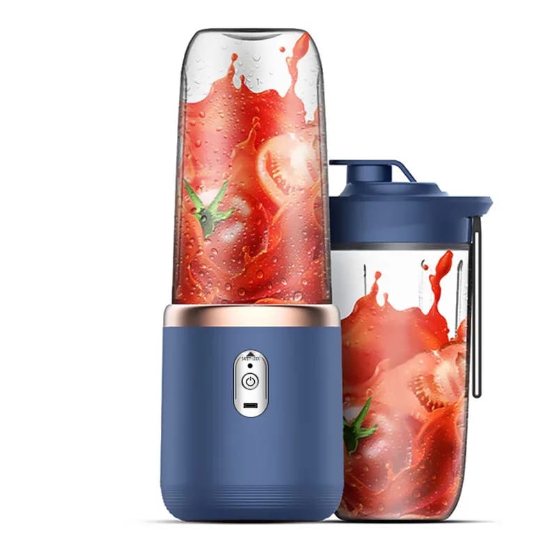 Draagbare Juicer Blender 400 ml Elektrische Fruitpers USB Opladen Citroen Oranje Vruchtensap Cup Smoothie Blender Machine 2 kopjes