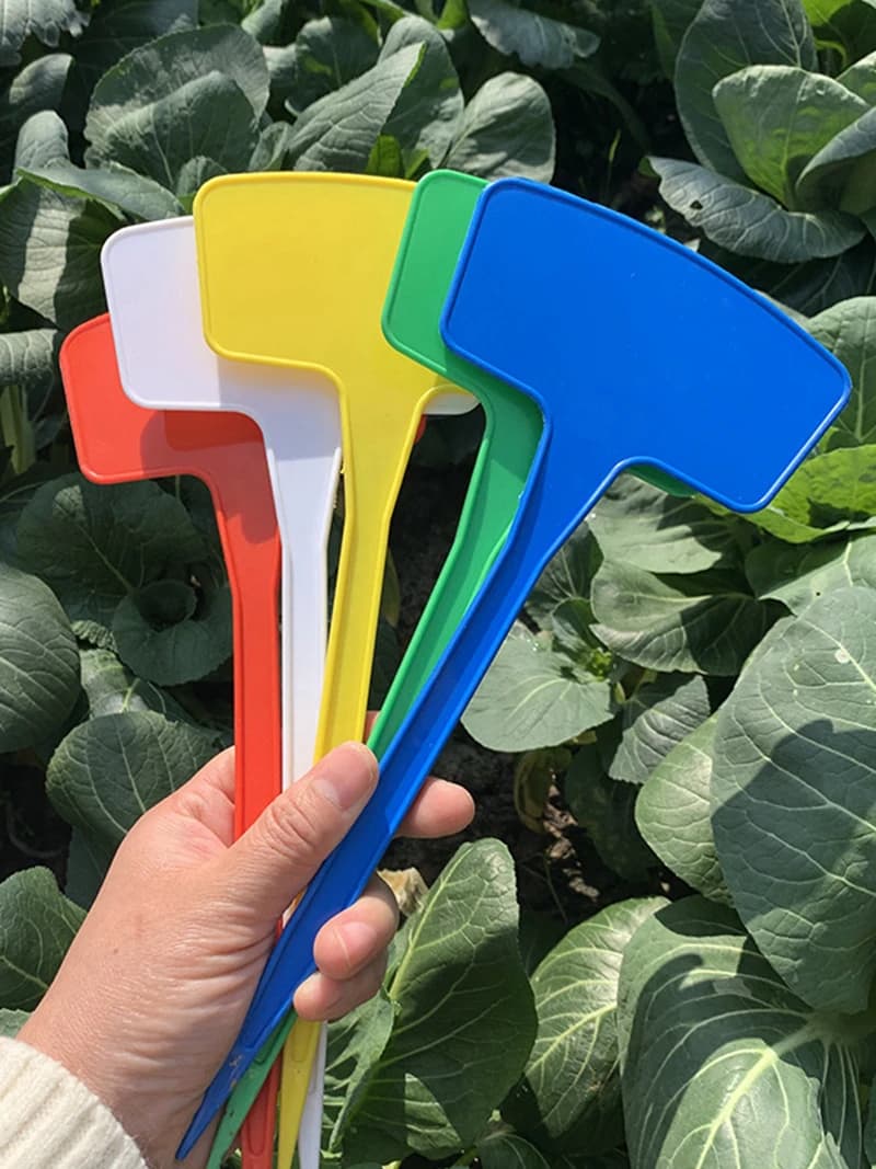 20 Stuks Dikker Plant Etiketten Waterdichte Tuin Hoge Kwaliteit T-Type Tags Herbruikbare Bloem Veg Zaailingen Classificatie Markers Plaat