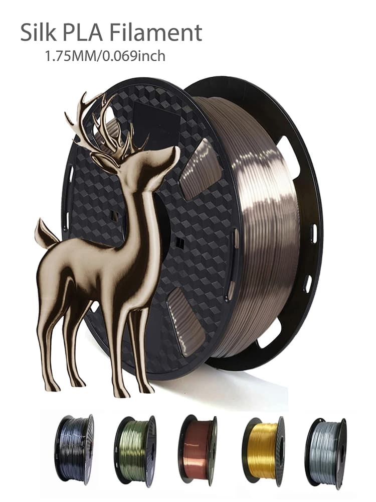1.75Mm 3D-printer Filament Pla Zijde Roségoud 250G, 500G, 1Kg Glanzend Metallic Gevoel 3d Drukmateriaal Zijdeachtige Glans Voor Printe Fila