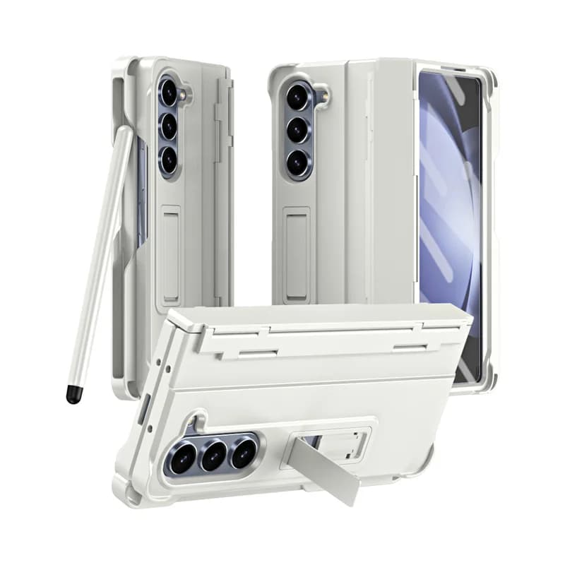 Voor Samsung Galaxy Z Fold 7 6 5 4 3 5G 360 °   Volledige bescherming met S Pen & Penhouder Scharnier Scherm Bescherm Filmbeugel Telefoonhoesje