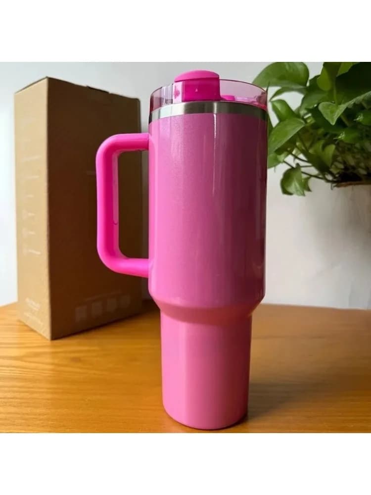 40oz Tumbler Cup Travel roestvrijstalen vacuüm geïsoleerde beker met deksel en rietje Geschikt voor water, ijsthee of koffie