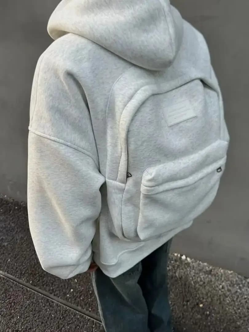 3D Rugzak Heren Hoodie Jas Amerikaanse Casual Mode Kapmantel Lente Herfst High Street Hip Hop Losse Mannelijke Jassen