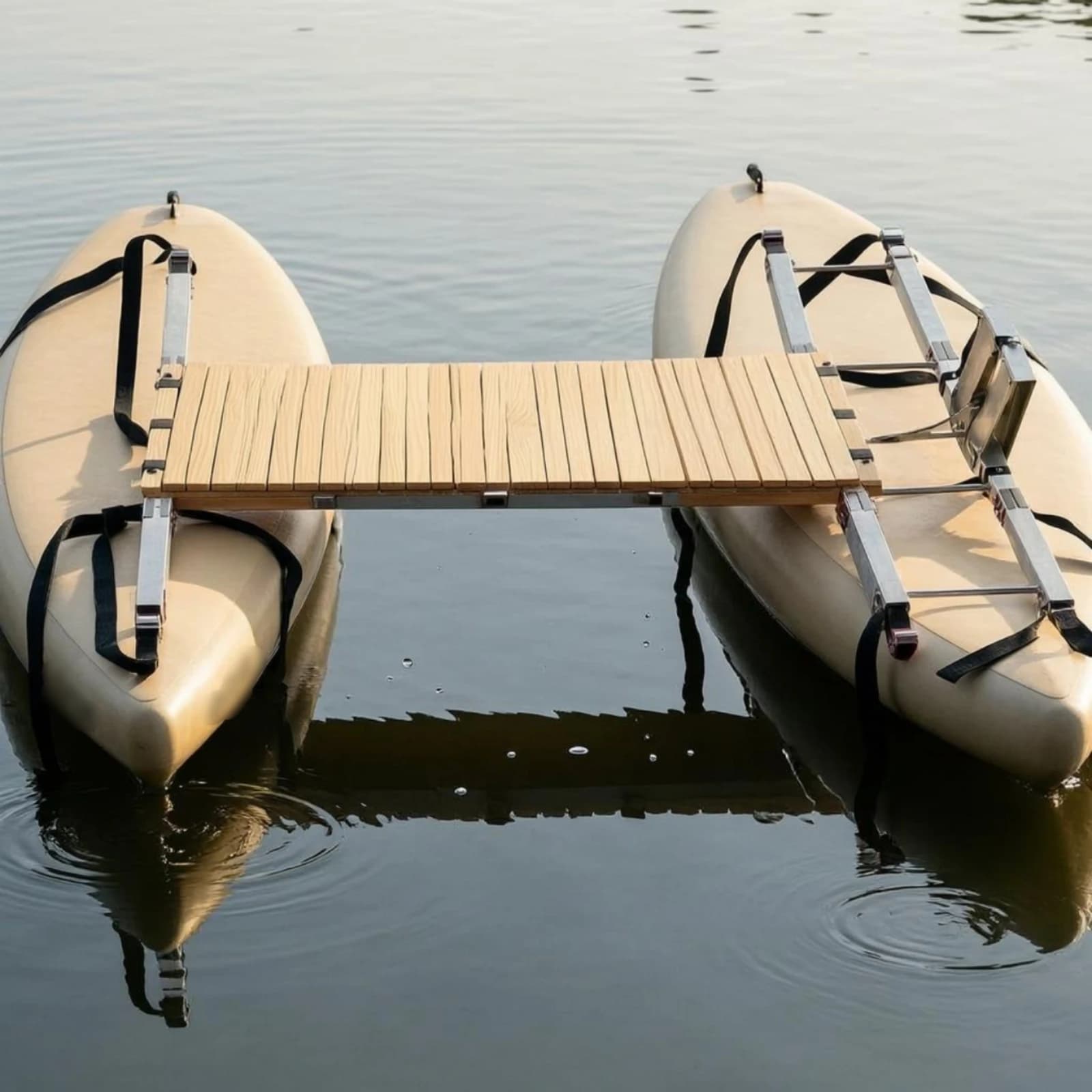 Paddleboard Verbindingsframe Aluminiumlegering Board Connector Watersportuitrusting Riemlussen Aluminiumlegering Houten Board
