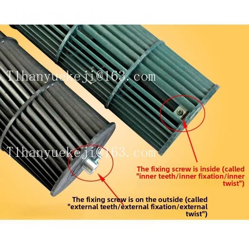 Airco ventilatorblad/binnenunit windwiel/crossflow ventilatorblad/ventilator accessoires volledige specificaties