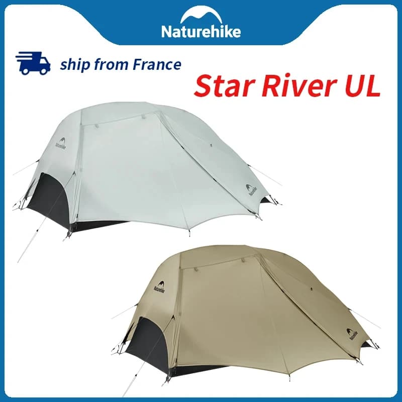 Naturehike Star River UL Tent 15D Ultralichte dubbellaagse wandel- en kampeertrekkingtent voor avontuurliefhebbers