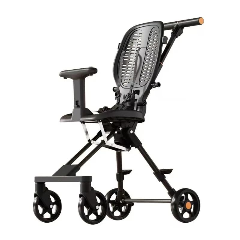 Kinderwagens Compacte kinderwagen Lichtgewicht kinderwagen Reistrolleys voor baby's Opvouwbare vierwielige kinderwagen voor reizen in het vliegtuig