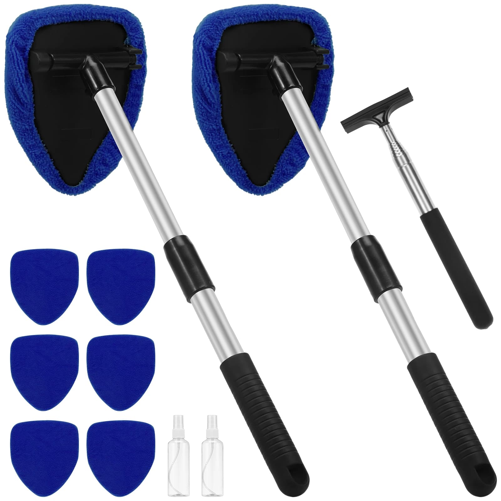 Autoruitenreiniger Borstel Microfiber Voorruit Reinigingsgereedschap Telescopisch Auto-interieur Glaswas Ruitenwisser Mist Eliminator Wasgereedschap