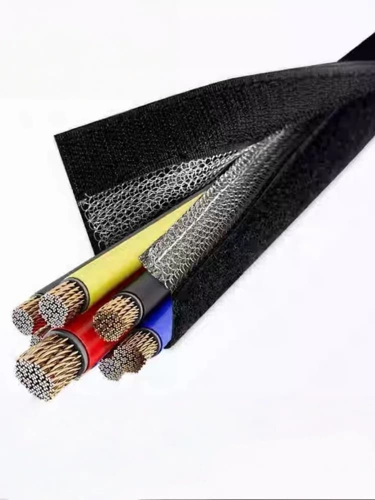 Schild Kabelhuls Isolatie Klittenband Nylon Harnas Schede Beheer Anti Elektromagnetische Interferentie Lekkage Draadwikkel
