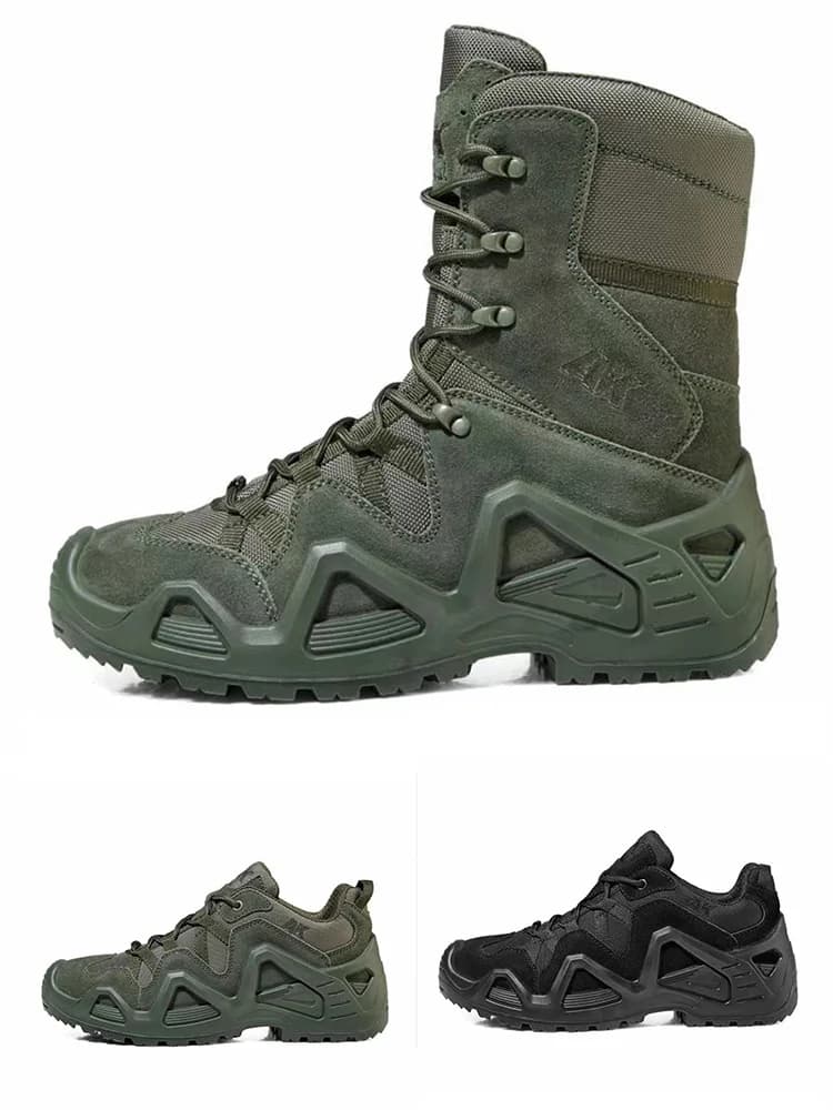Lynjacye Mid Cut Groene Combat Laarzen Heren Dames Maat 39-46 Outdoor CS Training Wandelschoenen Woestijn Enkel Klimmen Bota Masculina