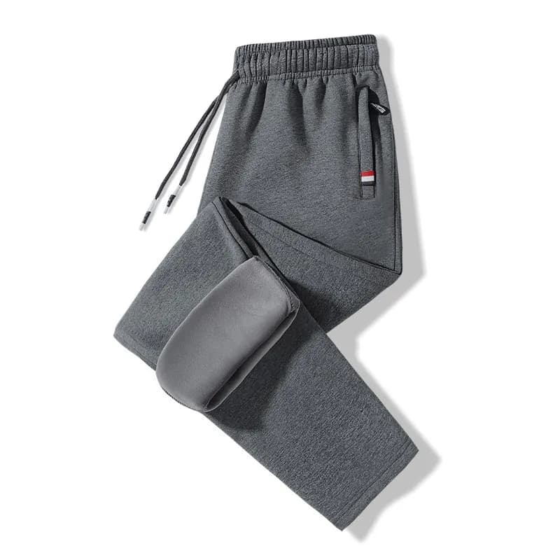 Mannen Dikke Fleece Thermiek Broek Outdoor Winter Warm Casual Broek Joggers Sport Stretch Broek 95% Katoen En 5% Spandex