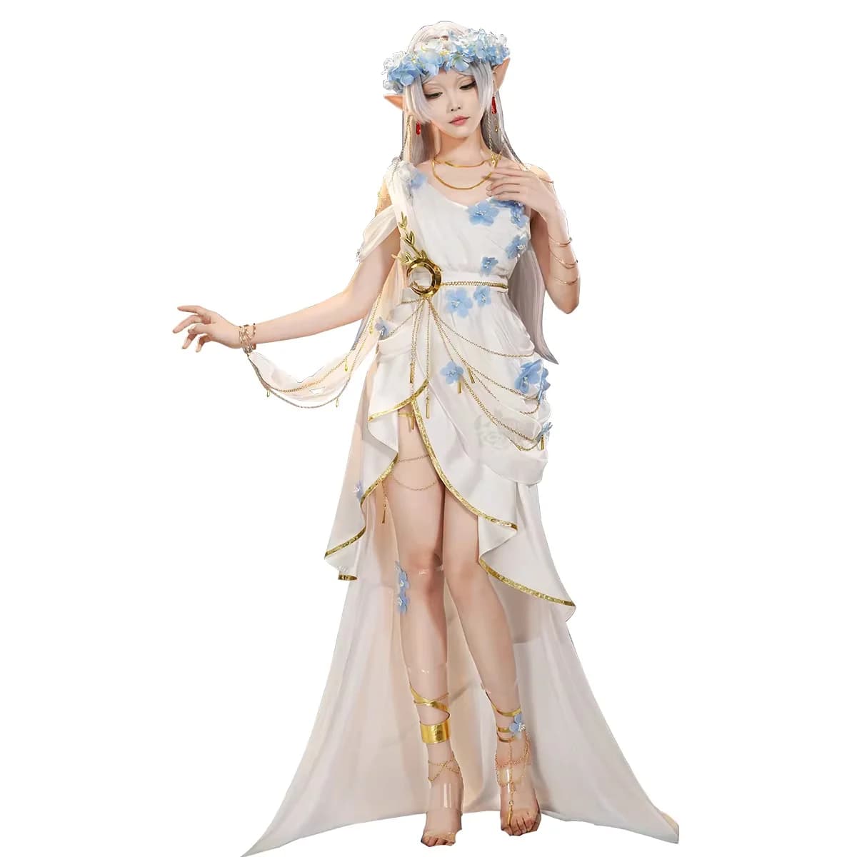 IN STOCK Frieren Cosplay Doujin Costume Anime DUDU-SR Women Witch Dress Frieren Oracle Wig