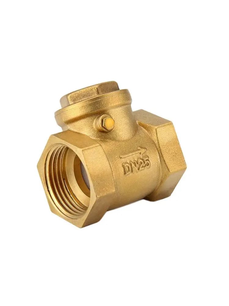 Binnendraad Messing Non-Return Terugslagklep 232PSI Voorkomen Water Terugstromen DN32 DN40 DN50 Optioneel