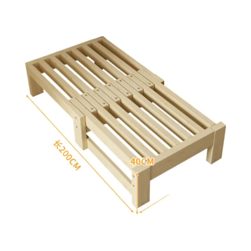 Massief houten telescopisch bed, uitschuifbed, klein appartement, woonkamer, tatami, eenvoudig duw-trek bed, multifunctionele stapelbare bank