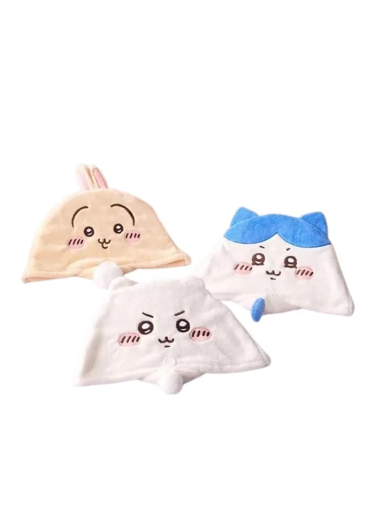 Chiikawa Droog haarhanddoek Antibacteriële verdikte damesmode droogwikkel Sterke waterdouchehoed Afvegende badhoeden Gereedschapsgeschenken