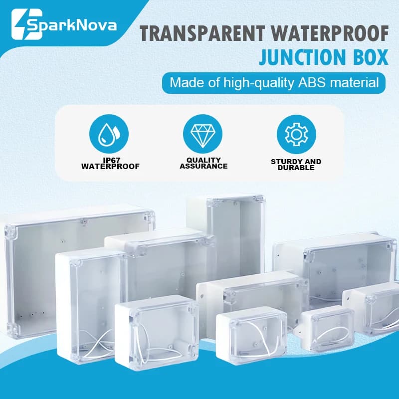 IP67 Plastic Transparante Waterdichte Behuizing Box voor Outdoor Elektronische Projecten Elektrische Instrument Junction Behuizing Beschermen