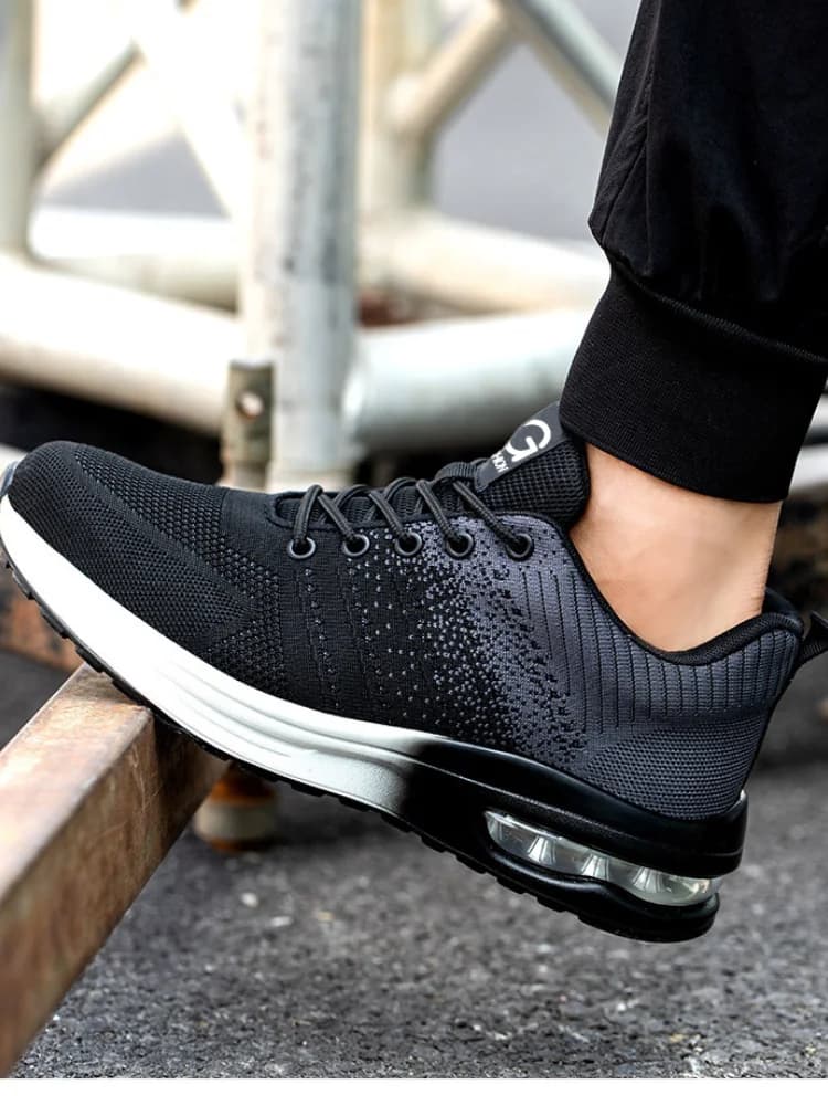 Veiligheidsschoenen met luchtkussen Heren Veiligheidsschoenen met stalen neus Naalddichte sportwerkschoenen Laarzen Bouwschoenen