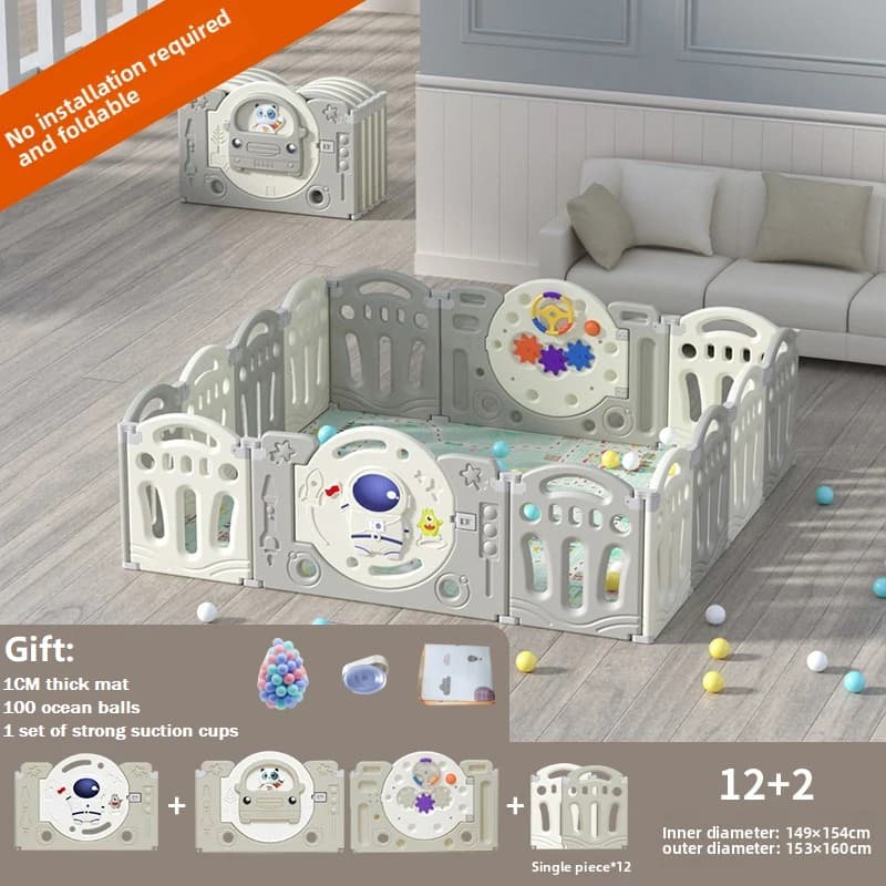 Veilige babybox met verstelbare meerdere maten, baby speeltuin voor kinderen van 0-6 jaar
