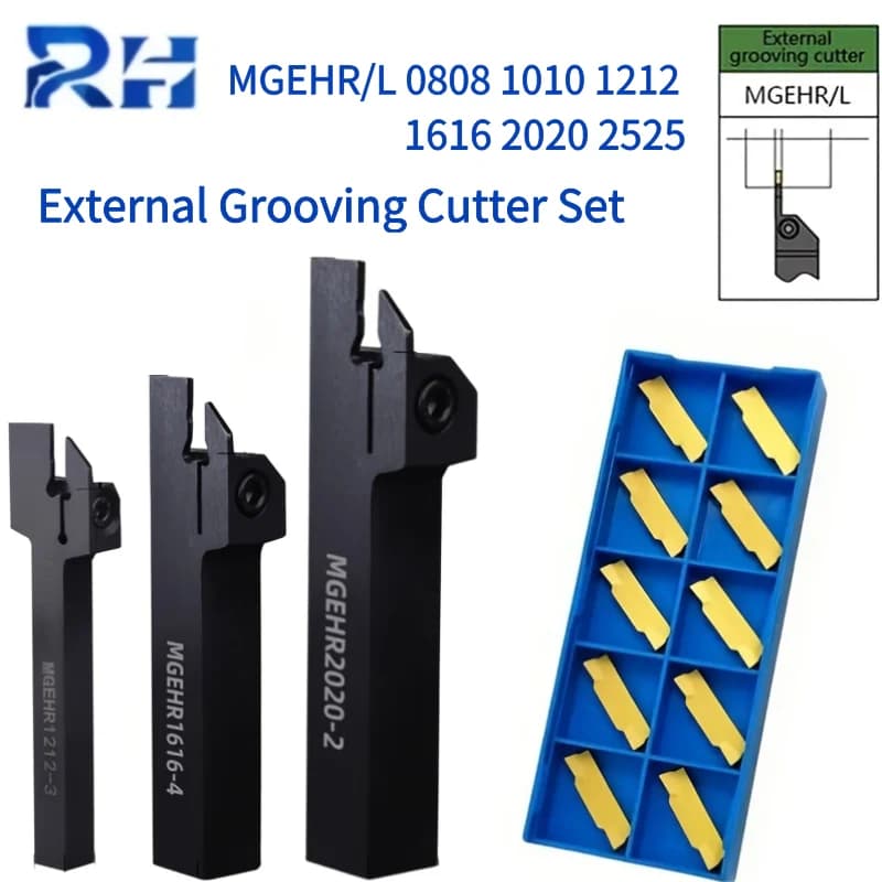 MGEHR-serie CNC-houder, externe groeffreeschacht MGRHRL MGEHR 1010 1212 1616 2020-1.5/2/2.5/3/4 Insert MGMN-serie mes