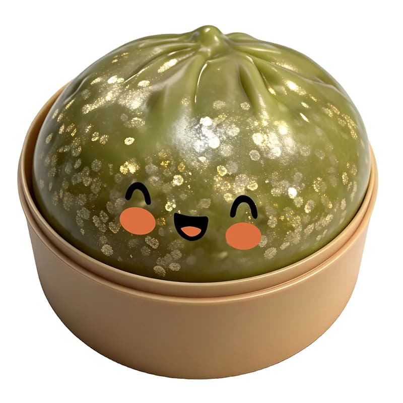 Hot Crystal Steamer Bun Stress Relief Ornament Voedselvorm Slow Rebound Squishy Fidget Decoratie Huis- en kamerbeeldjes Leuke cadeaus