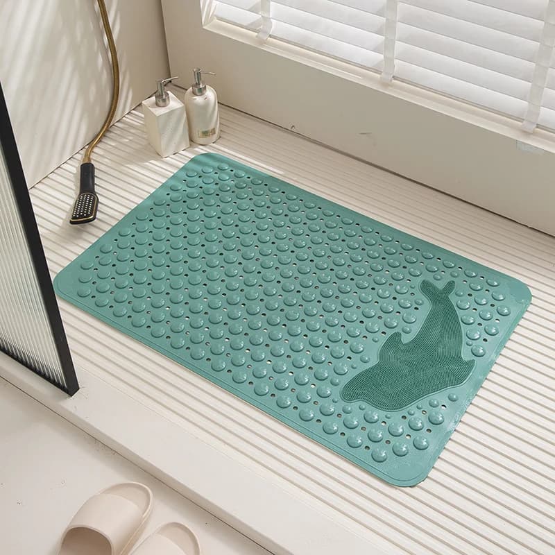 Wasbare douche badkamermat massage schone voeten badkamer antislip PVC badmat
