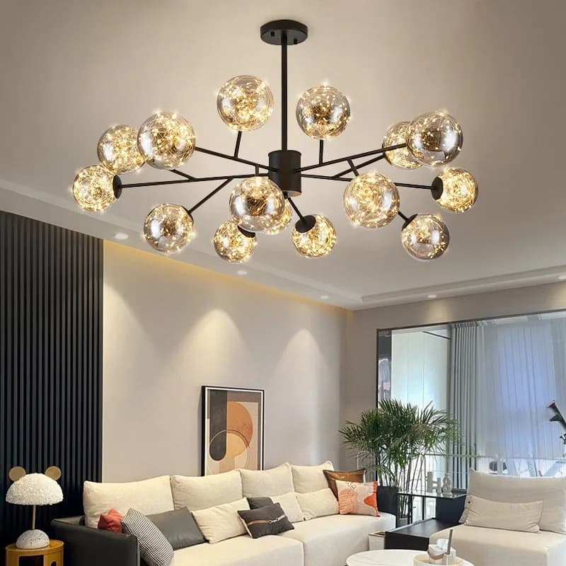 Nordic Starry Magic Bean Hanglamp Modern Licht Luxe Creatieve Verlichting voor Slaapkamer Hotel Lobby Woonkamer Decoratie