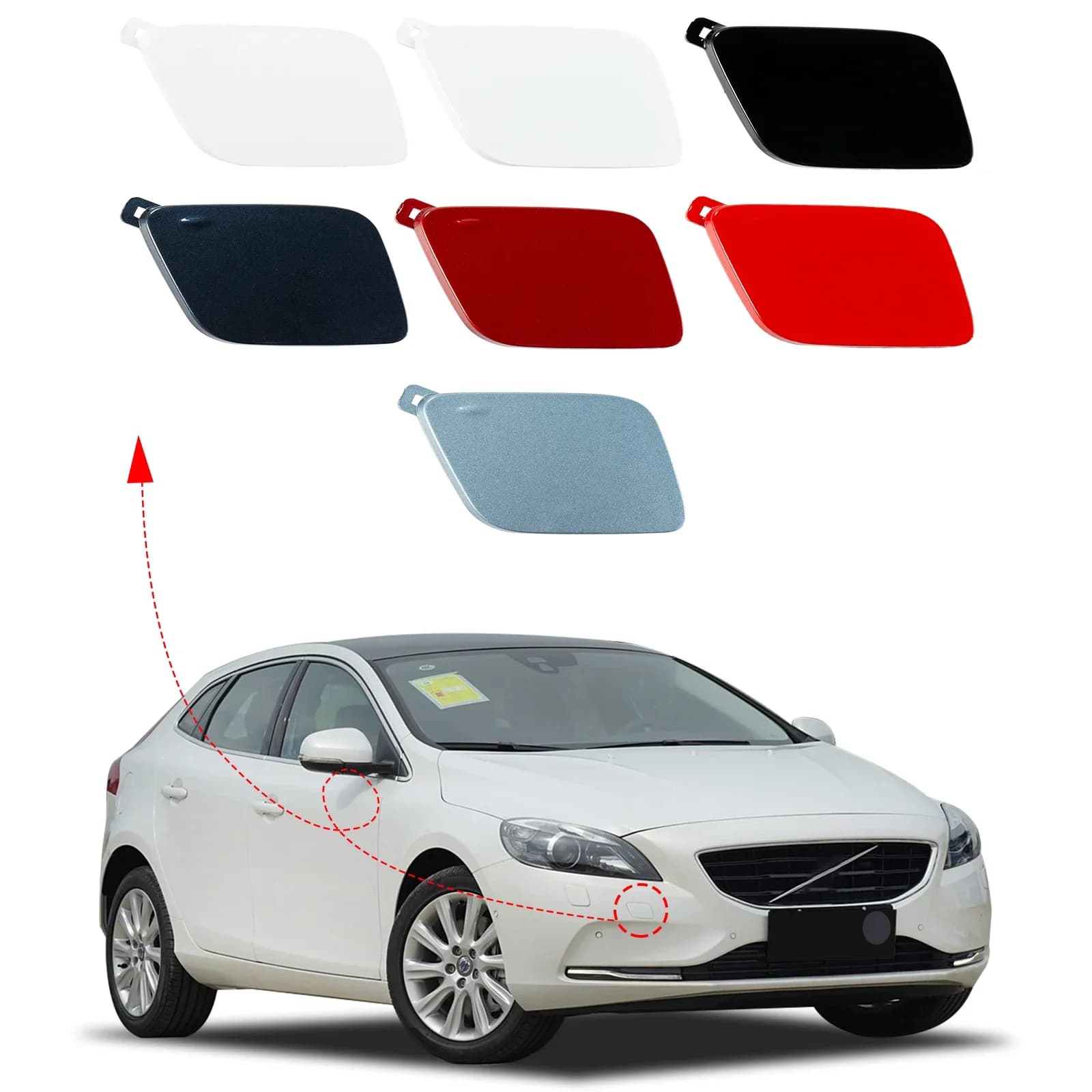 Voorbumper Trekhaak Cover Cap Eye Voor Volvo V40 2012 2013 2014 2015 2016 2017 2018 39814160 31283733