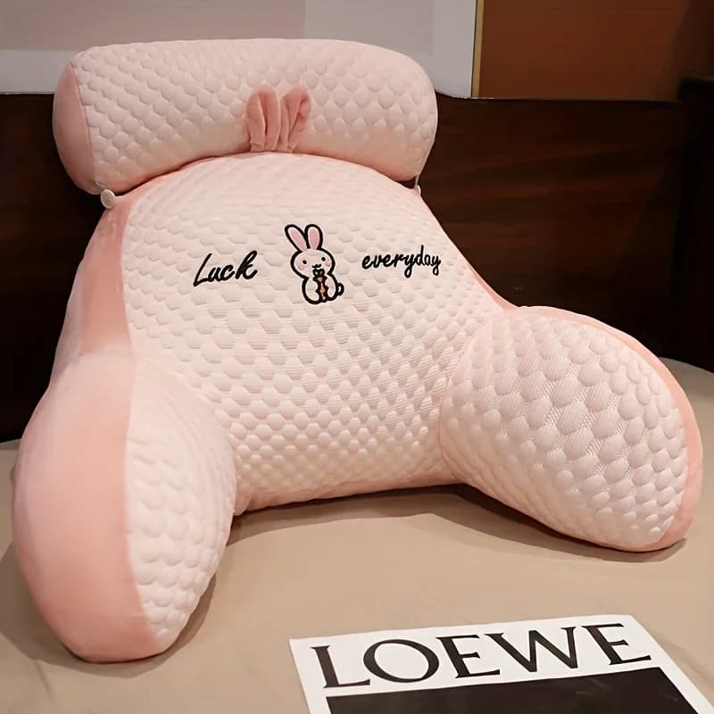 1pc Ergonomisch leeskussen met verstelbare rugsteun, zachte lendensteun voor bed, bank, stoel, ademend stoelkussen