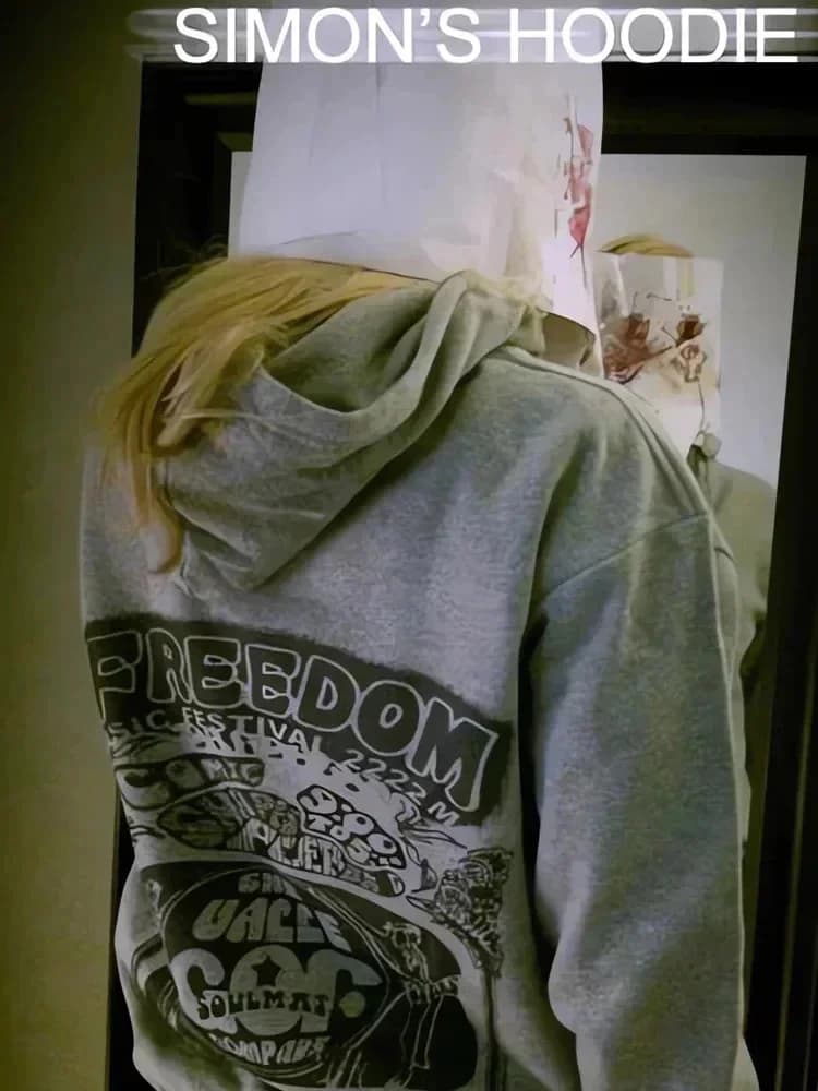 Simon Henriksson Hoodie met rits Cry of Fear Simon's Cosplay Sweatshirt met capuchon Wintertrui Gamer Gift Trendy esthetische hoodies